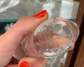 Baccarat Crystal Baby Bird Figurine/Paper Weight