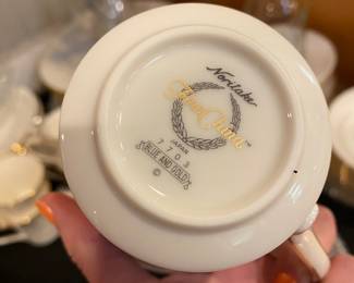 Noritake "Blue and Gold" Dinnerware Set