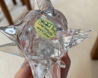 Sigma Tastesetter Full Lead Crystal Christmas Tree Paperweight 