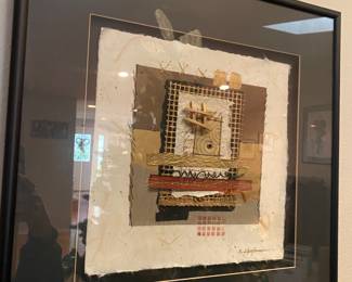 Framed Mixed Media/Paper Artwork by C. Kaufman