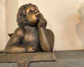 Cherub Themed Christmas Stocking Holder