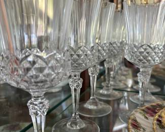 Set of 6 Crystal Sherry Glasses