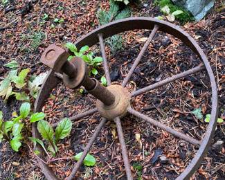 Rustic Iron Wheel