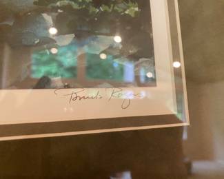 Framed Watercolor "Olive Tree" by Pamela Rogers