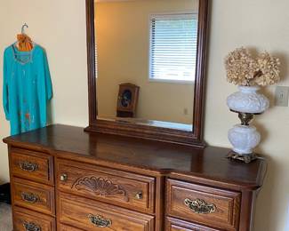 Sumter Cabinet Co. Dresser and Matching Mirror