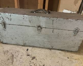Antique Wooden Toolbox