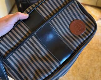 Fendi Striped Leather Bag