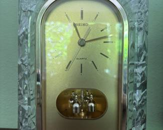 1980's Seiko Crystal Mantle Clock 

