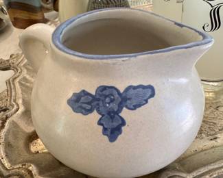 Pfaltzgraff Yorktowne Blue Stoneware Creamer
