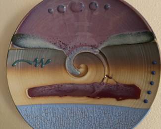Handcrafted Ceramic Plate by Mathew Patton
