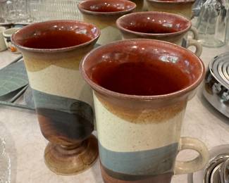 Set Of 7 Otagiri Irish Pottery Coffee Mugs - Made in Japan