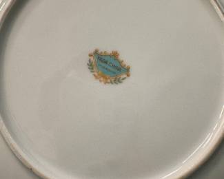  Yada China Porcelain Tea Cup & Snack Plate Set 