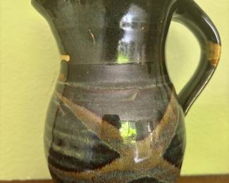  Mid Century Modern Brown Pottery Jug