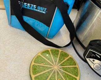  1960s Acrylic Lime Trivet