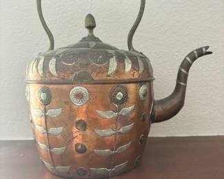 Moroccan Brass and Copper Kettle