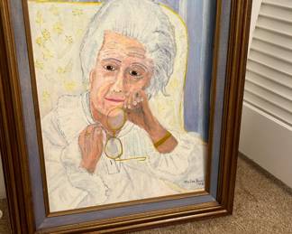 Framed Painting "Portrait of Woman" by Marian