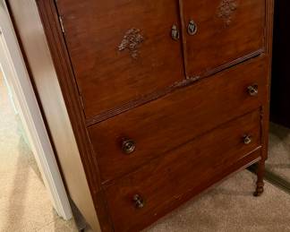 Circa 1930's Tall Boy Chest of Drawers