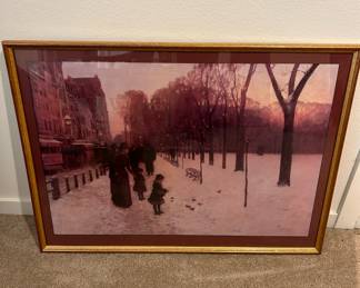 Frame Print "At Dusk, Boston Common at Twilight" by Childe Hassam