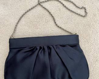 Black Cloth Clutch Purse