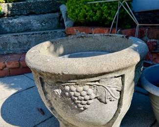 Cast Stone Grape Vine Planter