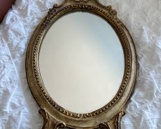 Ornate Wood Framed Standing Mirror