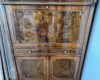 Flame Mahogany Dresser with Marble Top
