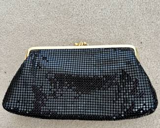 Black Mesh Clutch Bag