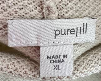 Pure J Jill Cream Knitted Sweater - Size XL