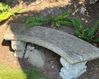 Concrete Garden Bench