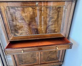 Flame Mahogany Dresser with Marble Top