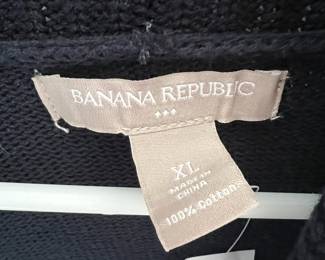 Banana Republic Black Cardigan Sweater - Size XL