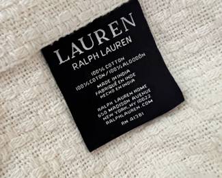 Ralph Lauren 100% Cotton Blanket