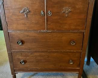 Circa 1930's Tall Boy Chest of Drawers