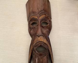 Carved Wood African Tribal Mask