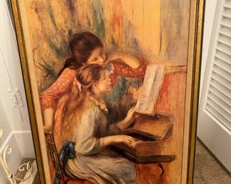 Framed Print "Girls at the Piano" by Pierre-Auguste Renoir