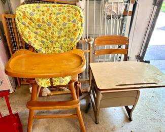 High chair/school desk