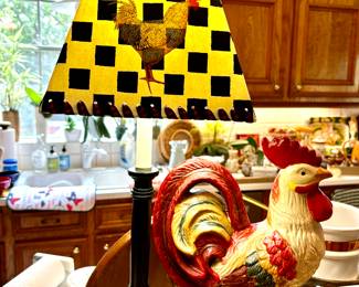 Rooster lamp
