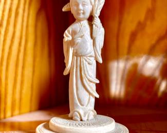 Small ivory Asian statue