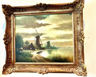 Antique Dutch oil painting