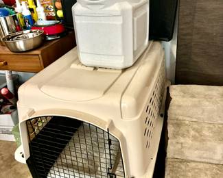 Large dog kennel