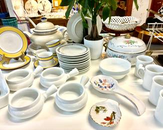 Assorted white pieces