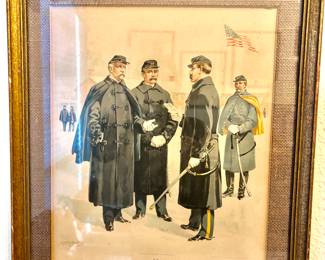 Confederate soldiers lithograph
