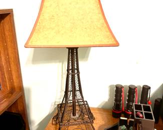Metal Eiffel Tower lamp