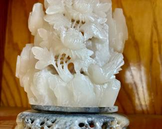 White soapstone carving