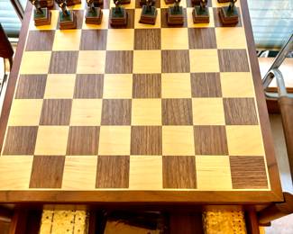 Multi game chess set with confederate soldiers