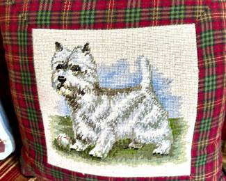 Assorted throw pillows