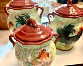 Rooster canister set