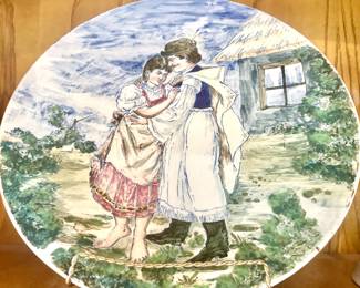 Large Bavarian countryside plate