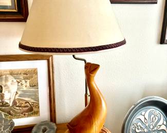 Wood duck lamp