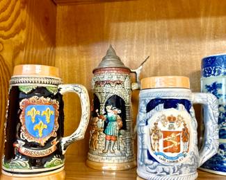 German beer stein collection